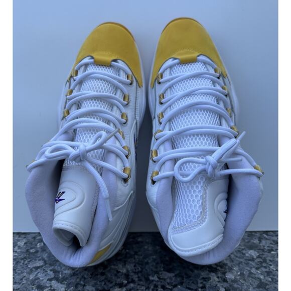 Reebok IVERSON QUESTION YELLOW TOE LAKERS KOBE BRYANT SIZE US 13 - Picture 11 of 13